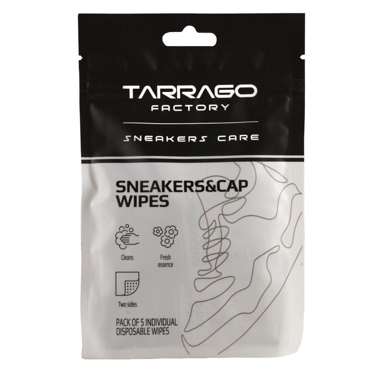 Tarrago Sneakers& Cap Wipes toallas de limpieza para tenis y gorras